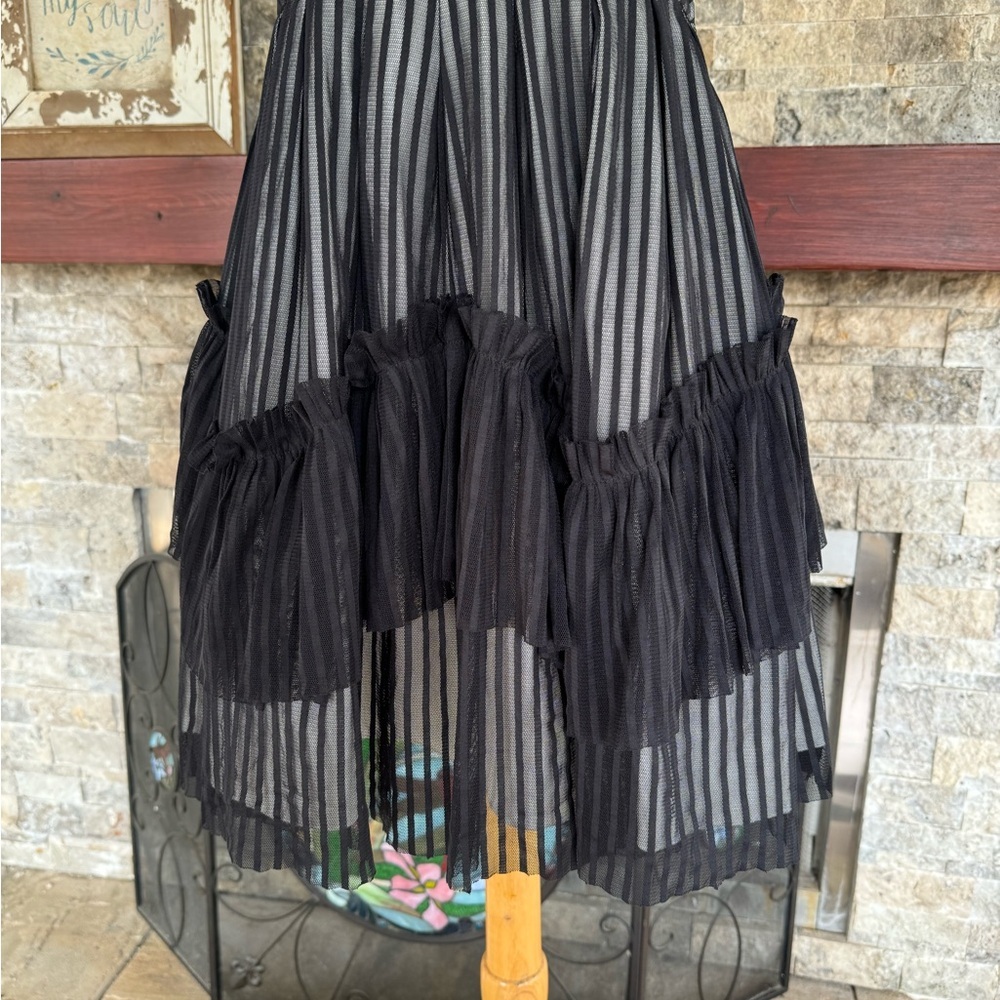 Hot topic Beetlejuice Dress Small Goth Dress Punk Rocker - Picture 16 of 16